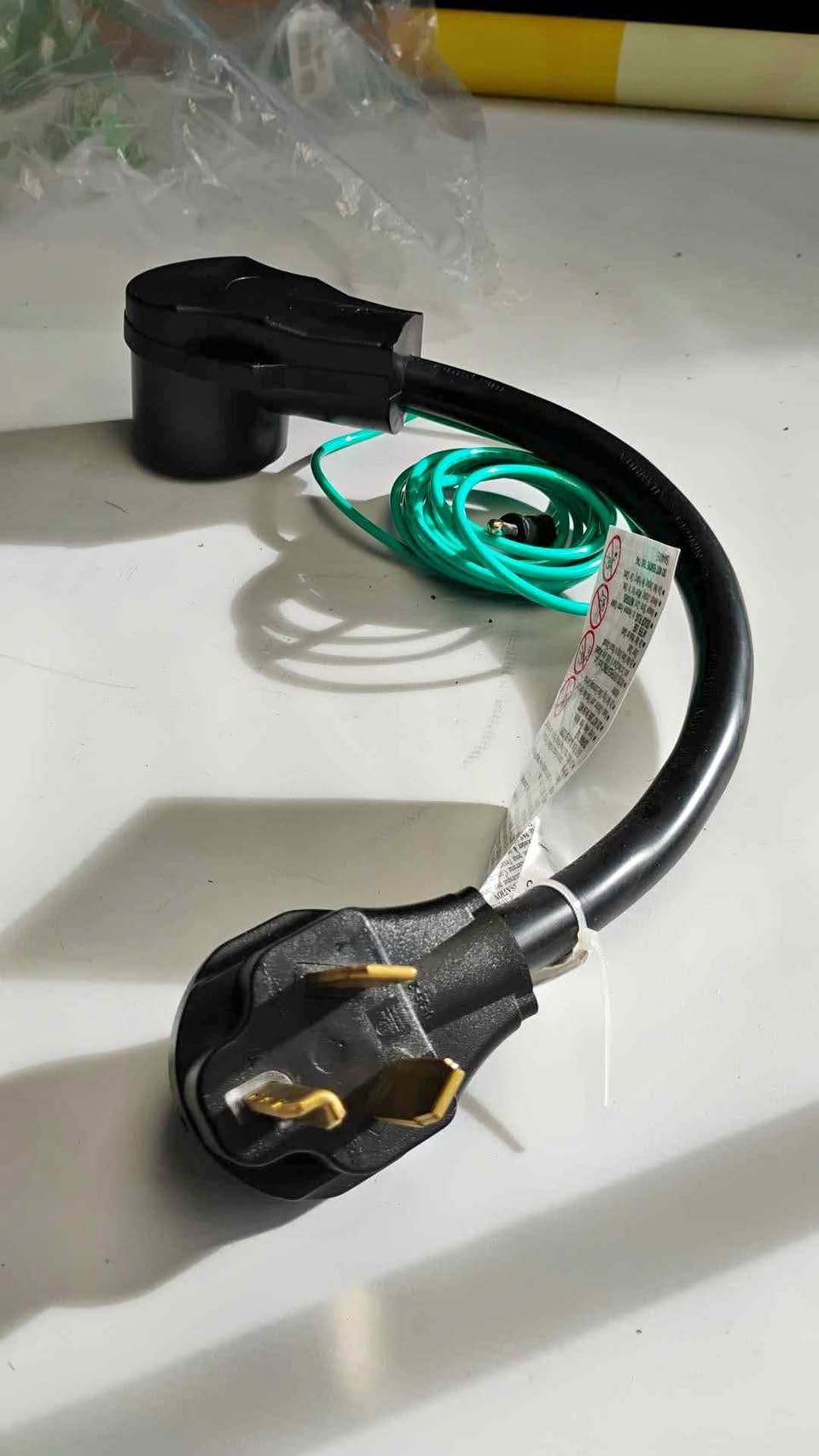 AC WORKS Dryer/Range Adapter 3-Prong Plug to 4-Prong