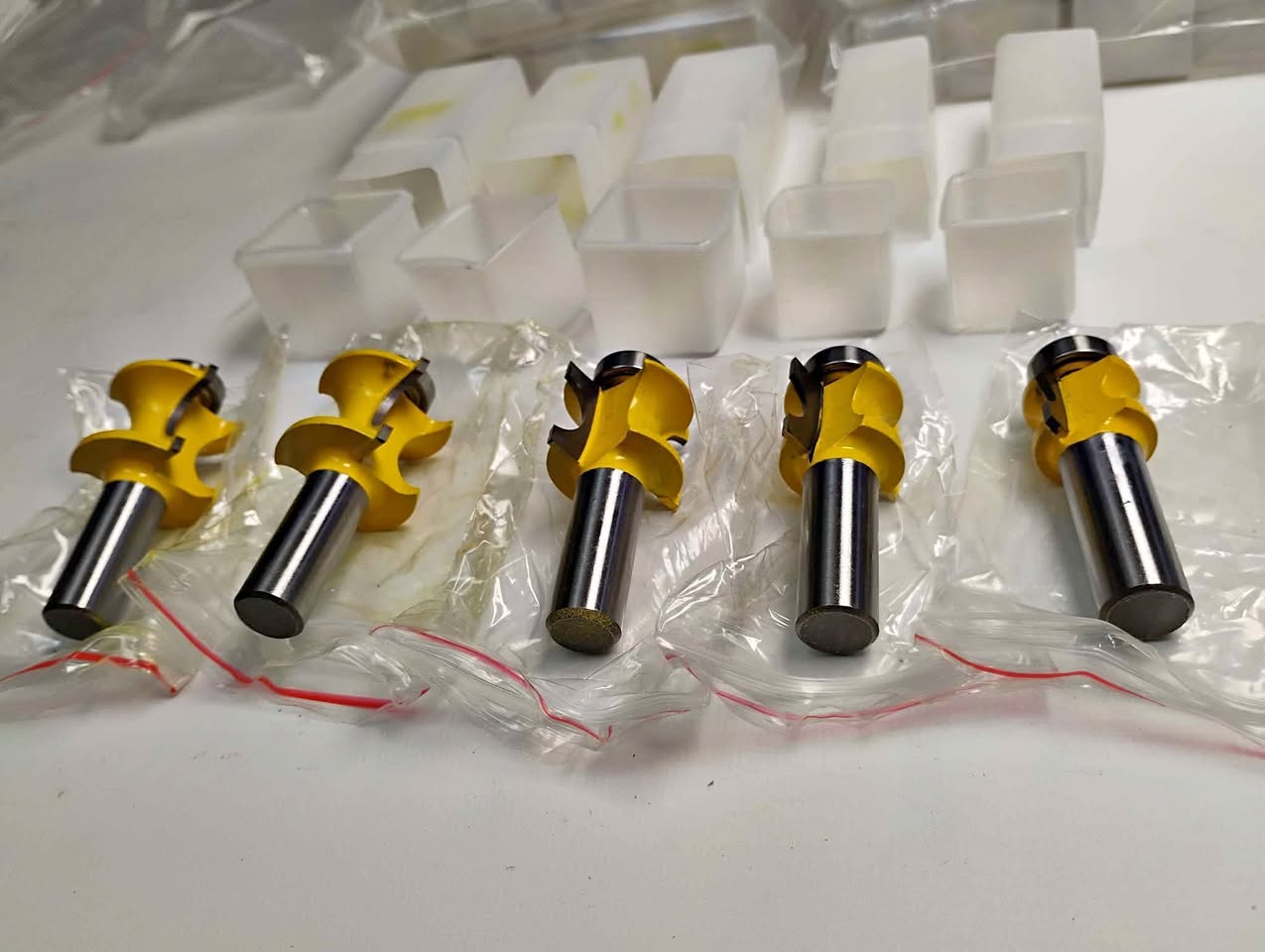 WOLFRIDE Bullnose Router Bit Set 1/2" Shank – 5 pcs (35 CAD)