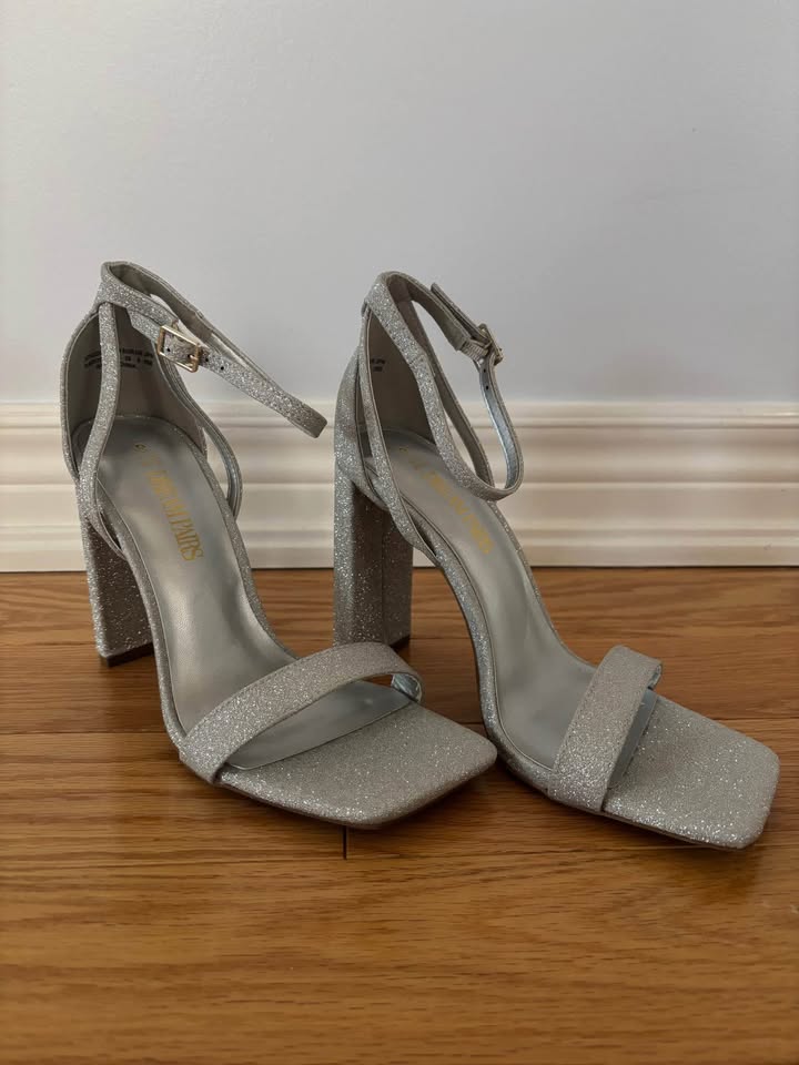 Silver Glitter Heels - photo 3