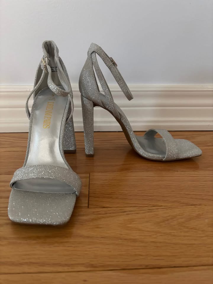 Silver Glitter Heels - photo 4
