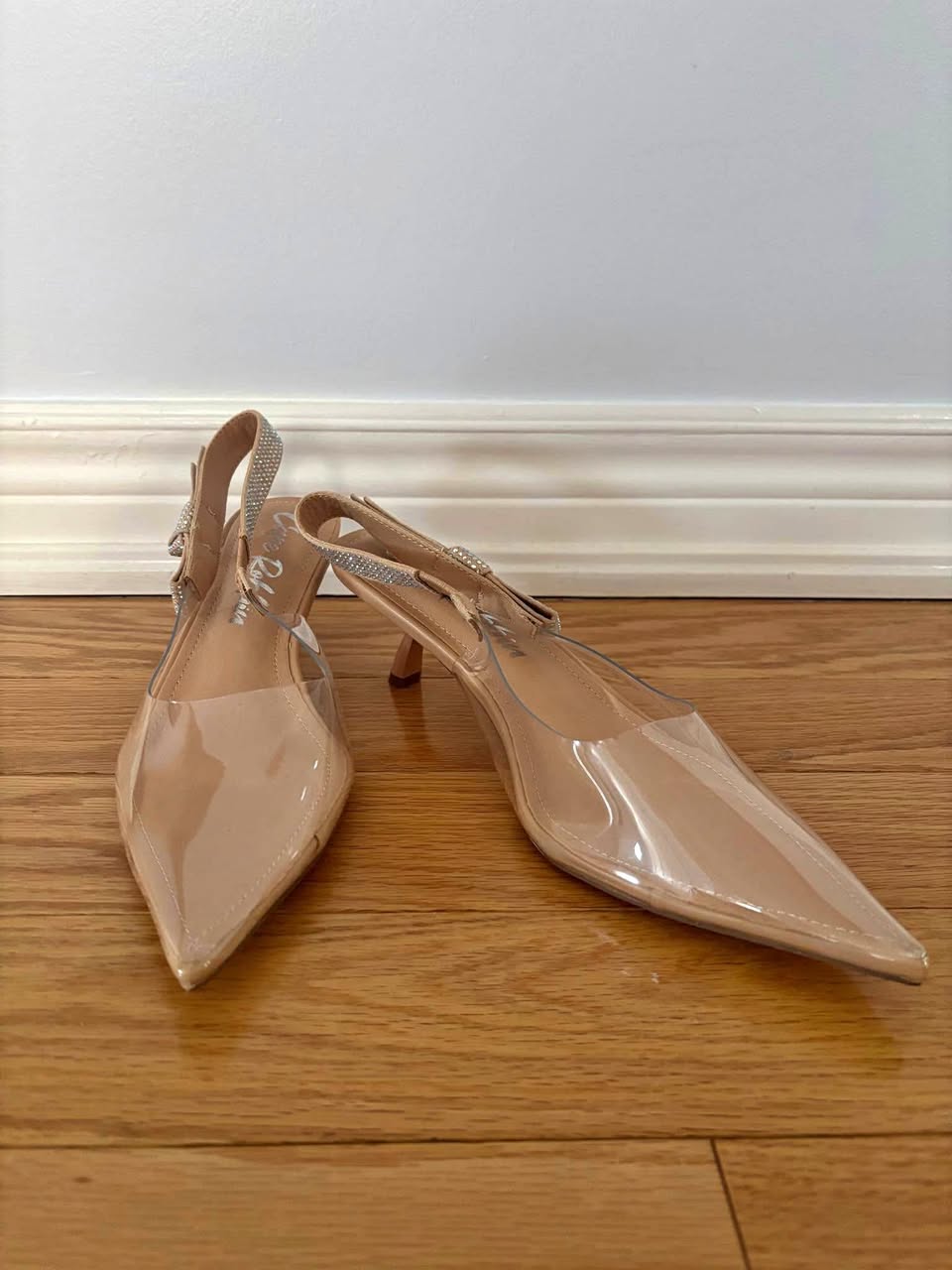 Chic Beige Slingback Heels