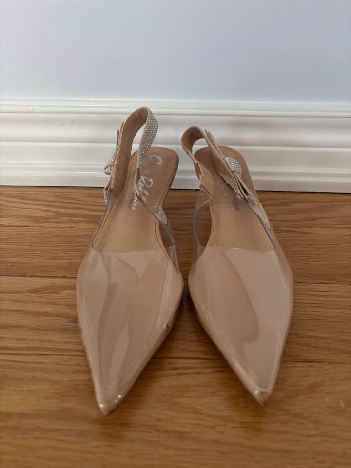 Chic Beige Slingback Heels - photo 2