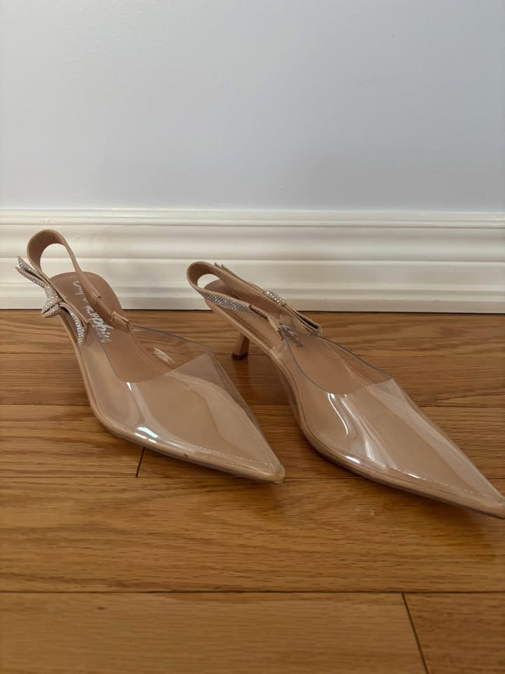 Chic Beige Slingback Heels - photo 3