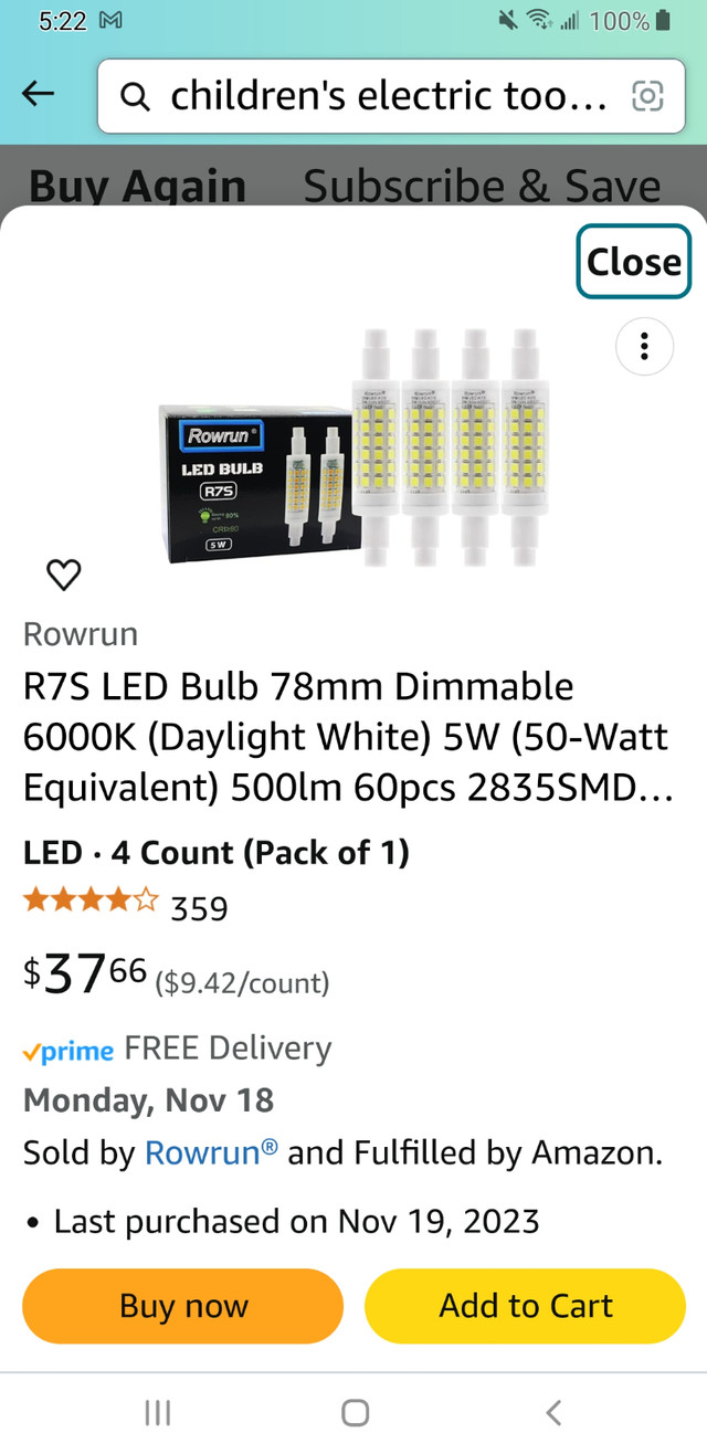 NEW - R7S 5W LED Bulbs - photo 5