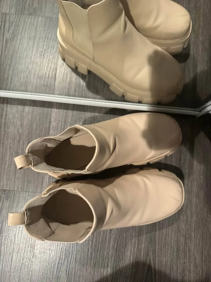 Boots- Faux leather water proof image indicator(5)