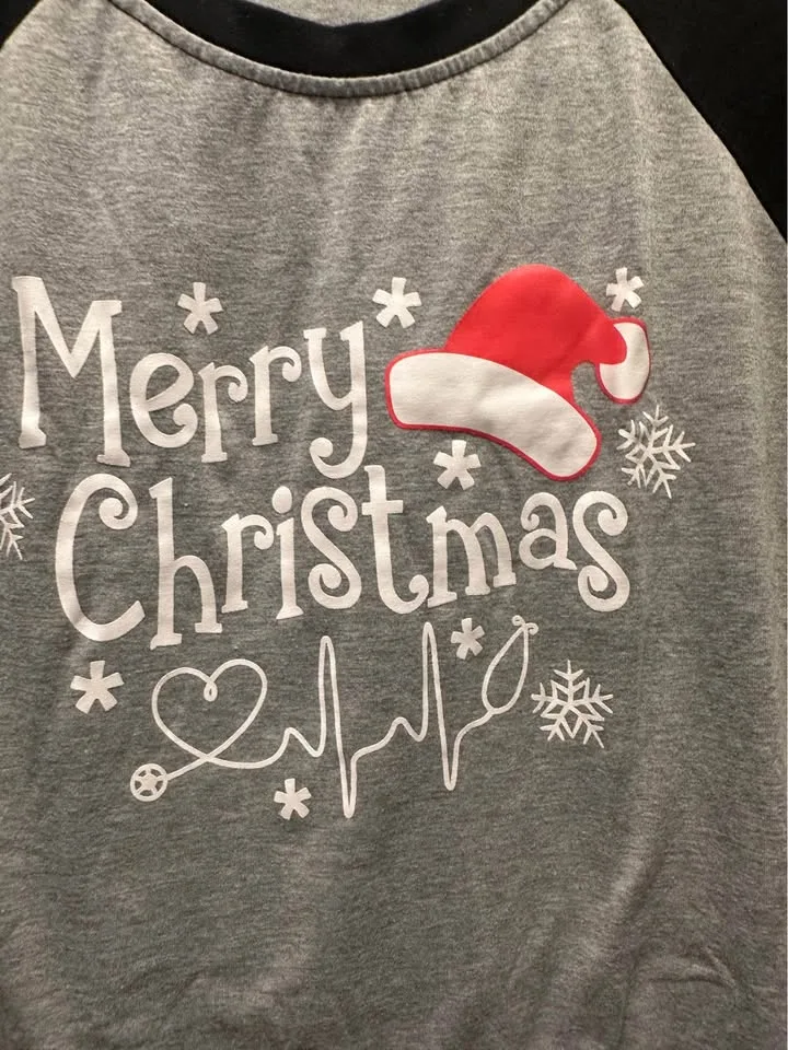 Merry Christmas baseball tee image indicator(4)