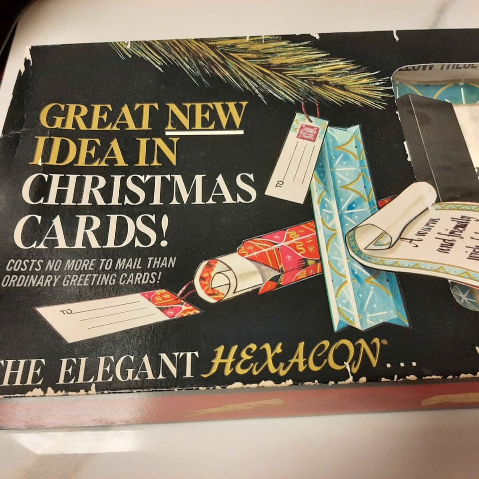 Hexagon 1969 Christmas Cards New Old Stock - photo 2