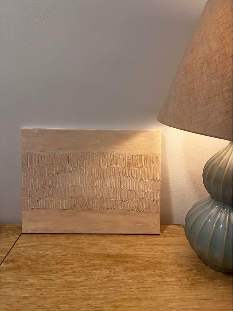 Beautiful textured painting on canvas