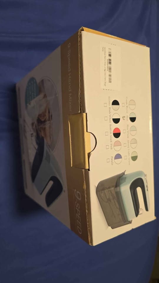 9-Speed Electric Hand Mixer – Stainless Steel (Brand New) - photo 2