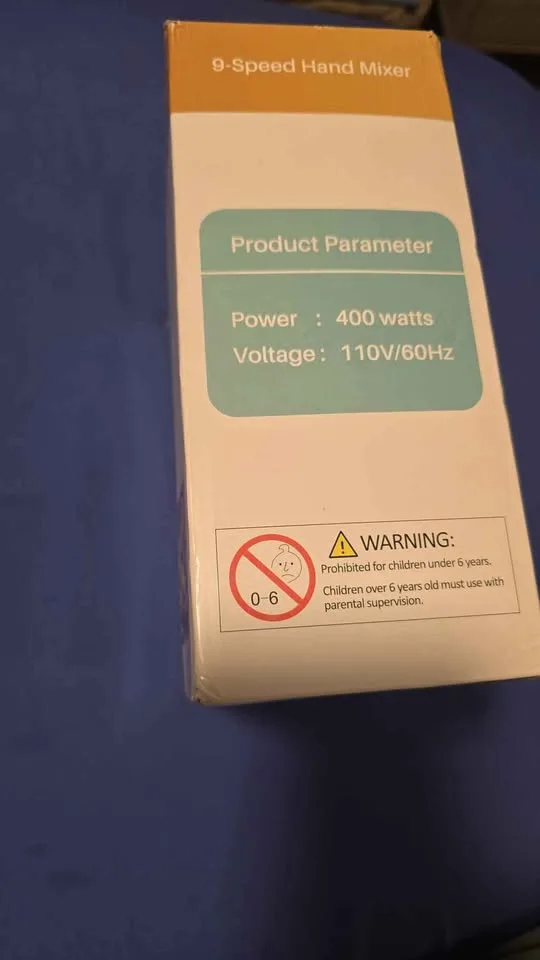 9-Speed Electric Hand Mixer – Stainless Steel (Brand New) image indicator(3)