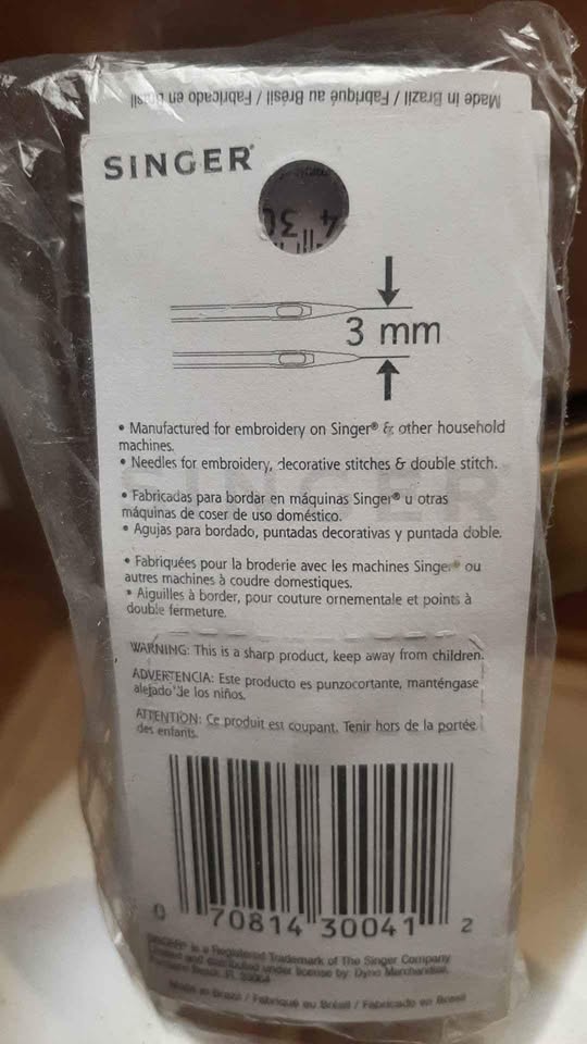 12 3mm Twin Sewing Needles by Singer Style 2025 - photo 2
