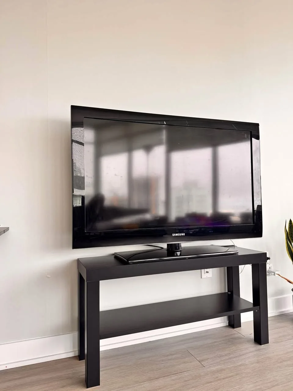 43” Non-Smart TV with IKEA Lack Stand