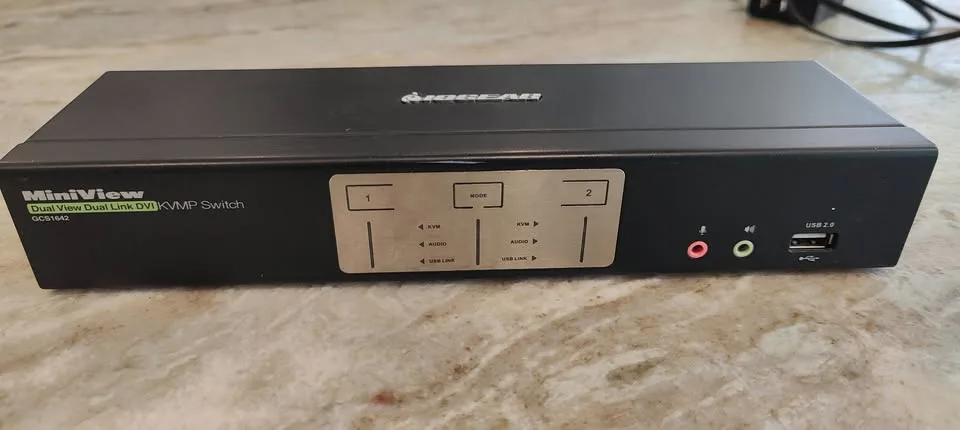 2-Port DualView Dual-Link DVI KVMP Switch with Audio image indicator(2)