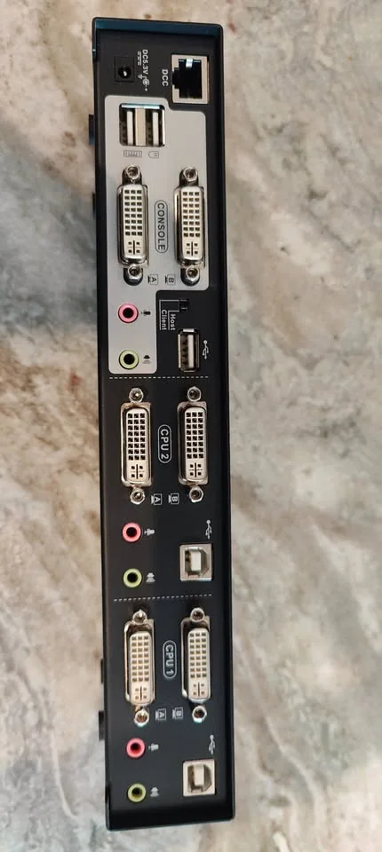 2-Port DualView Dual-Link DVI KVMP Switch with Audio image indicator(5)