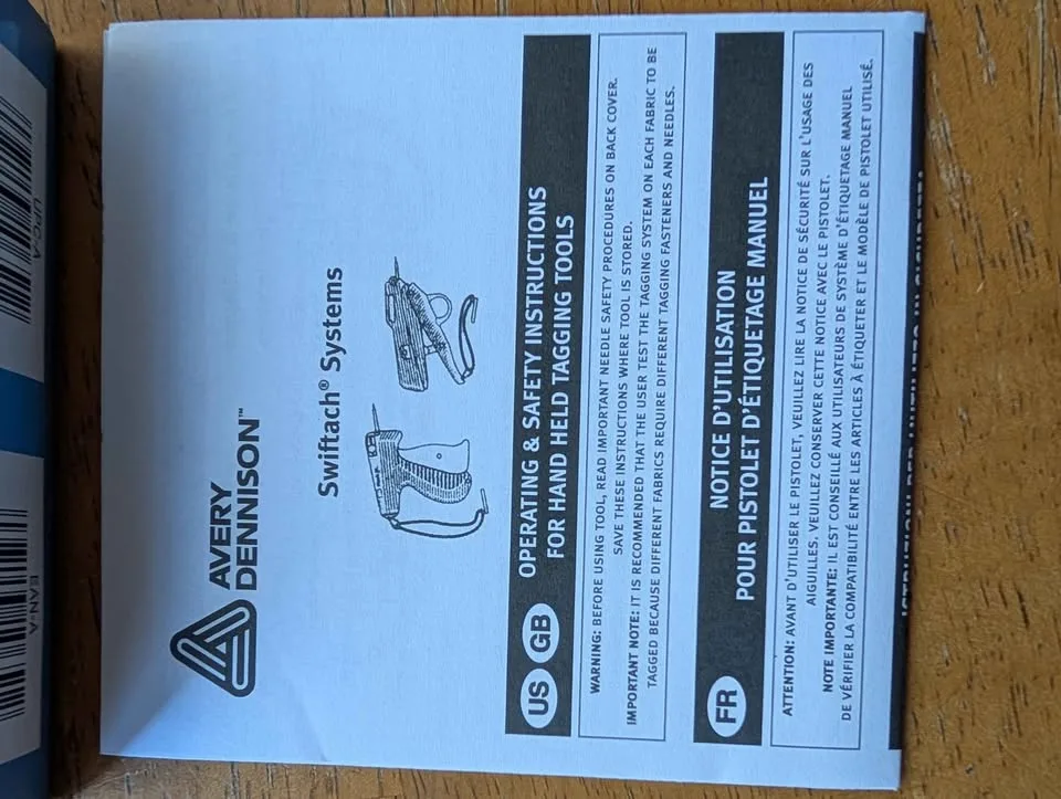 Garment tag tool and plastic fasteners image indicator(5)