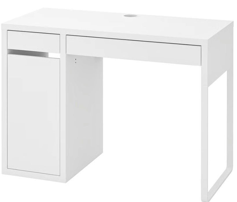 IKEA MICKE White Desk – Clean, Modern & Cable-Friendly