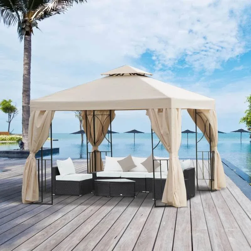 10' x 10' Patio Gazebo Outdoor, Canopy Shelter #2025 image indicator(4)