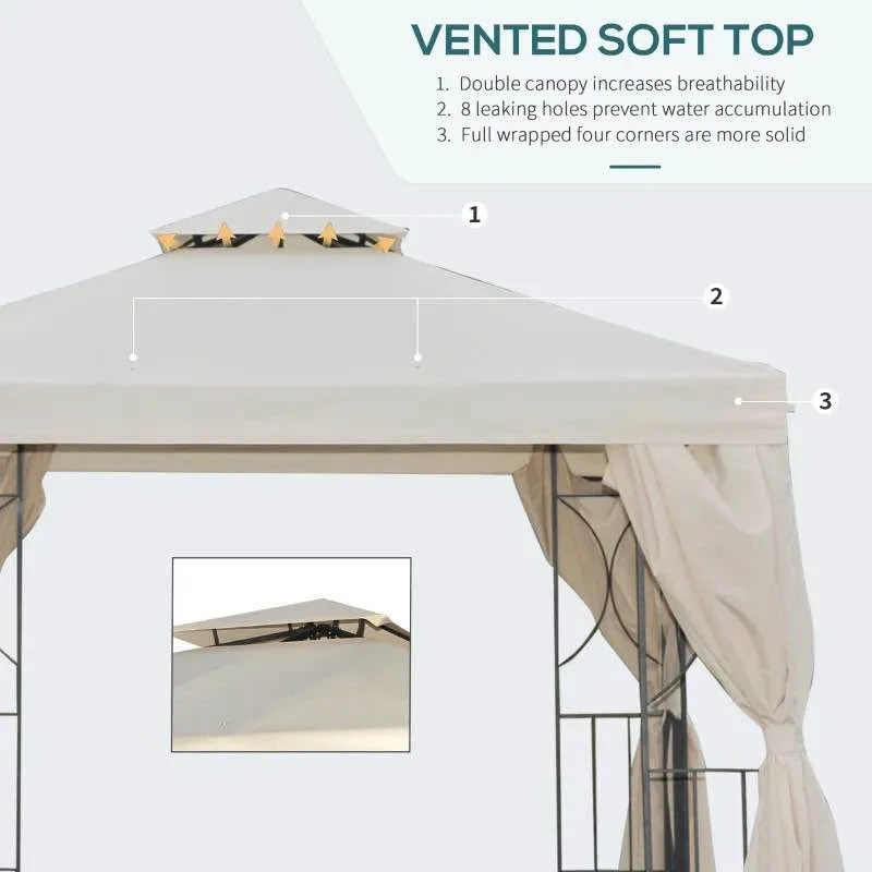10' x 10' Patio Gazebo Outdoor, Canopy Shelter #2025 image indicator(5)
