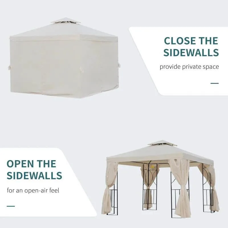 10' x 10' Patio Gazebo Outdoor, Canopy Shelter #2025 image indicator(7)