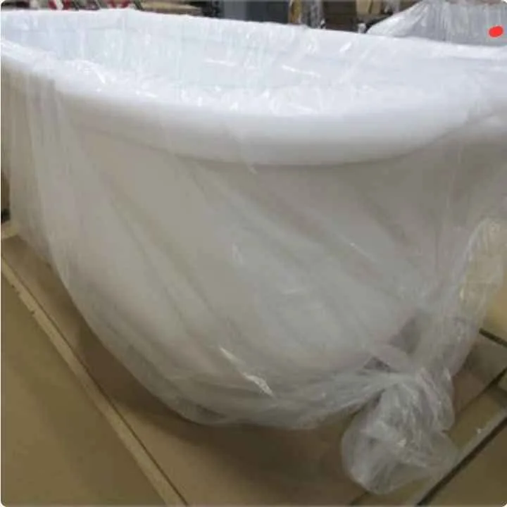 59" White Soaking Freestanding Acrylic Bathtub image indicator(8)