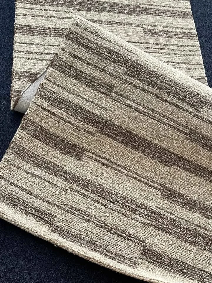 3x8 Beige Brown Geometric Loloi Wool Runner Rug image indicator(4)