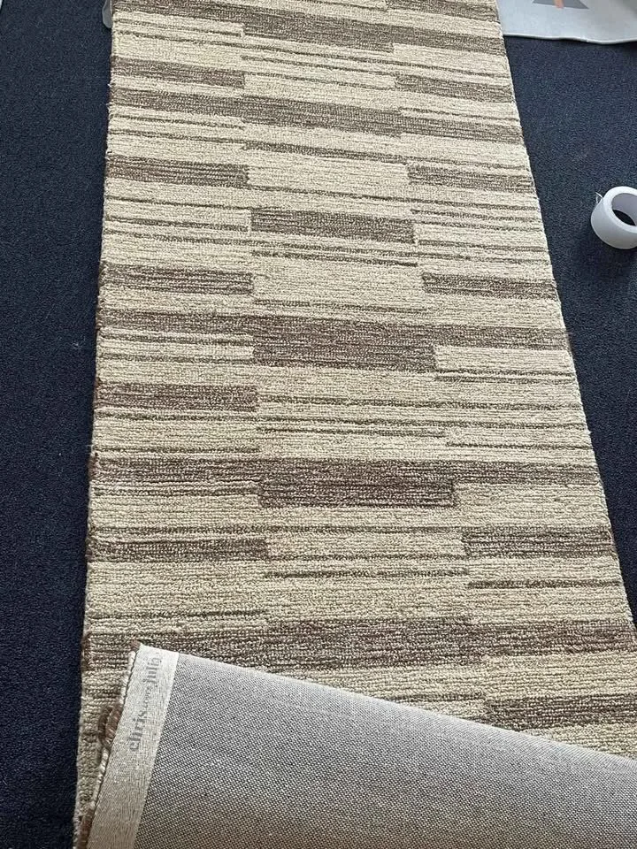 3x8 Beige Brown Geometric Loloi Wool Runner Rug image indicator(7)