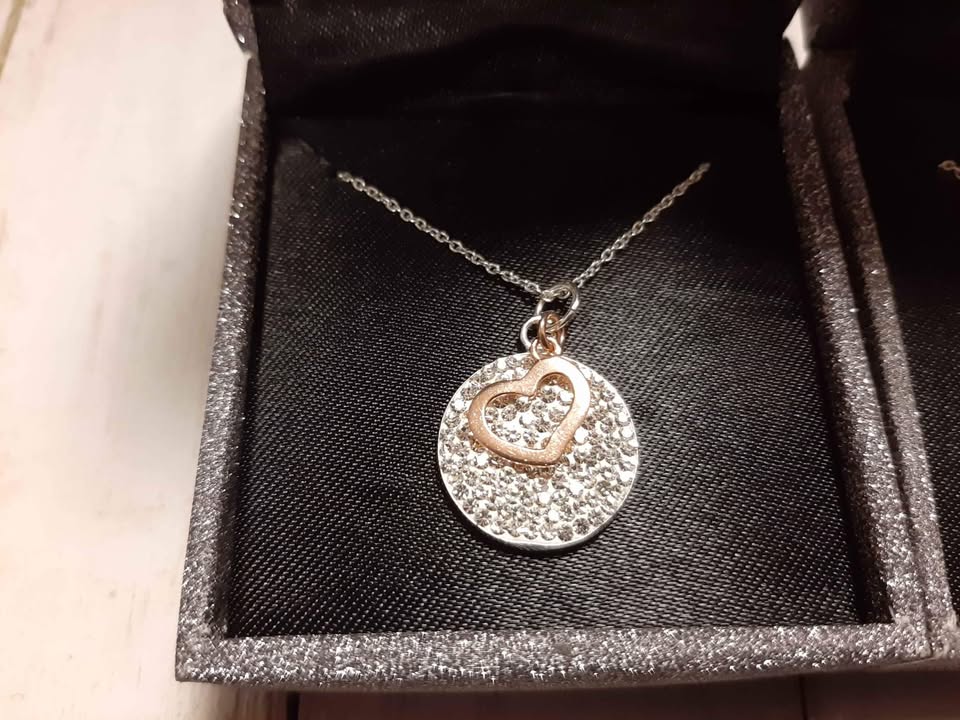 New Sterling Silver 925 Butterfy/Angel/Heart Pendant Set - photo 2