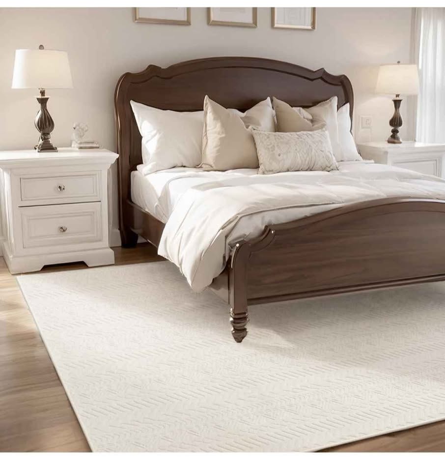 3D(Cream, 9' x 12') Boho Area Rug Rugs for Living Room - photo 4