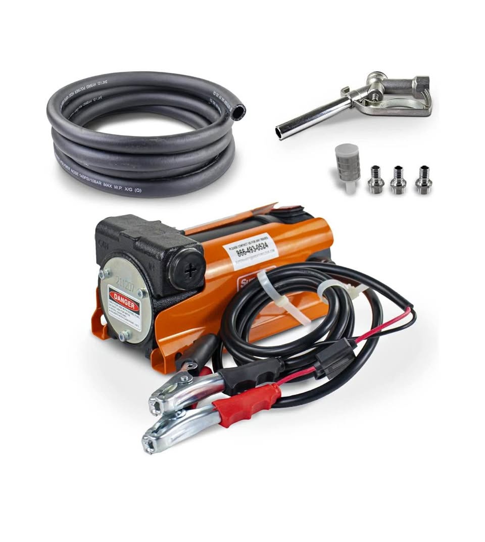 Diesel Transfer Pump Kit 10GPM Heavy Duty Portable DC 12V BNIB