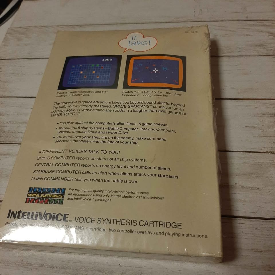 New Intellivision Space Spartans - Factory Sealed - photo 3