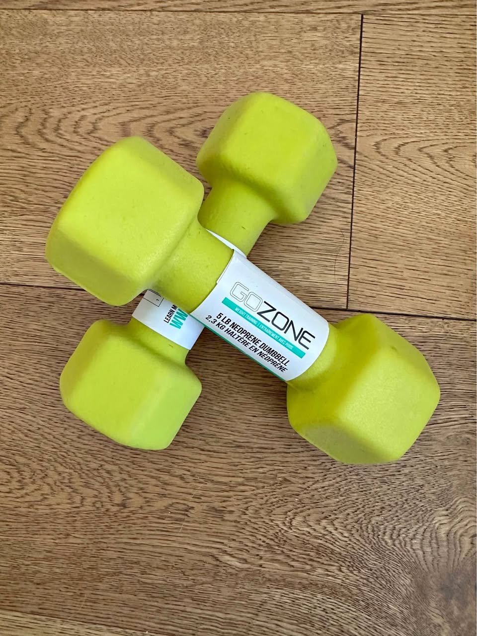 2 x 5lb weights