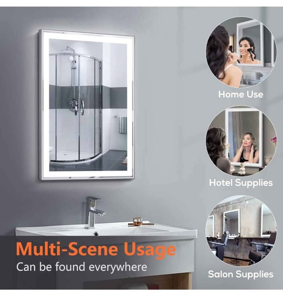 Bathroom Mirror, 32x24 Inch LED Lighted Vanity Mirror - photo 3