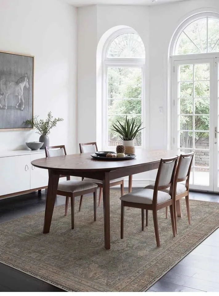 8x10 Gray-brown Vintage Distressed Washable Rug image indicator(3)