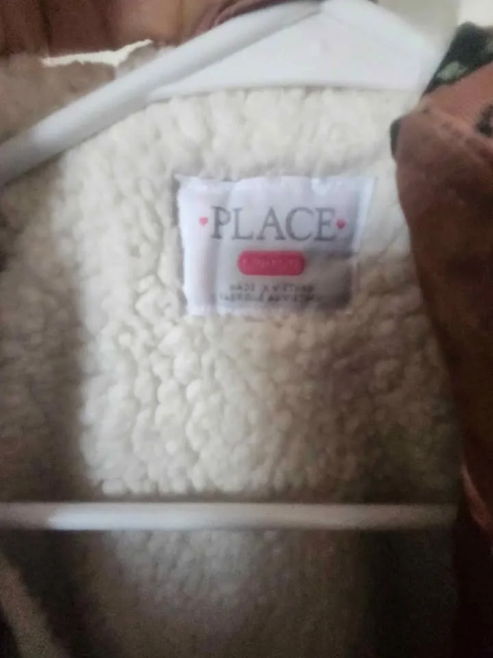 The Children’s Place Girls Floral Twill Parka - brown image indicator(5)