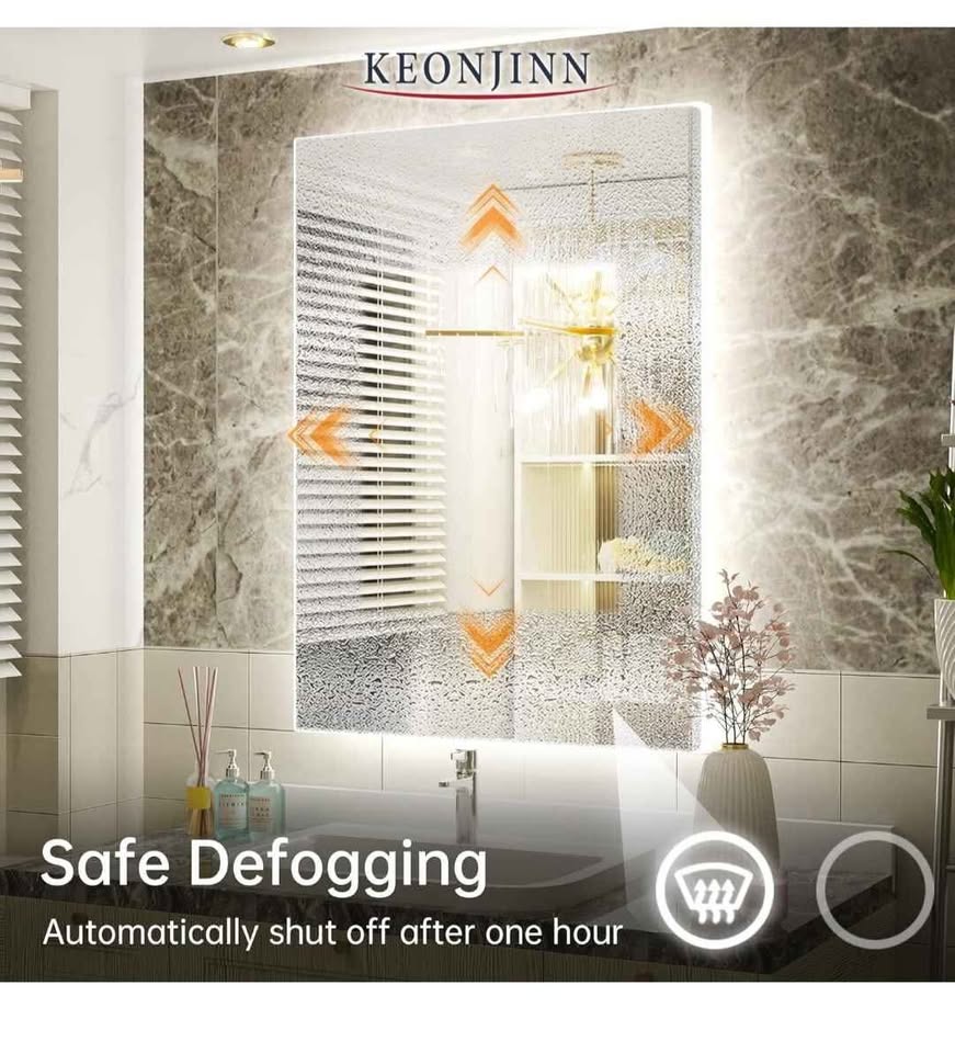 Keonjinn Backlit Mirror 24 x 36 Inch LED Bathroom Mirror - photo 4