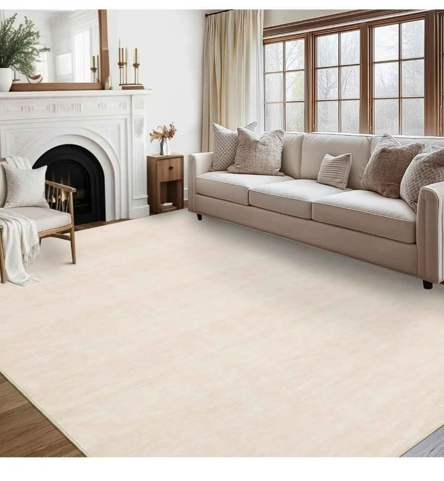 Brand New 8x10 Ivory Beige Washable Area Rug - photo 5