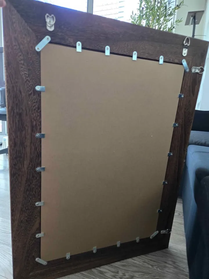 Stunning 32" x 24" Rustic Wall Mirror image indicator(3)
