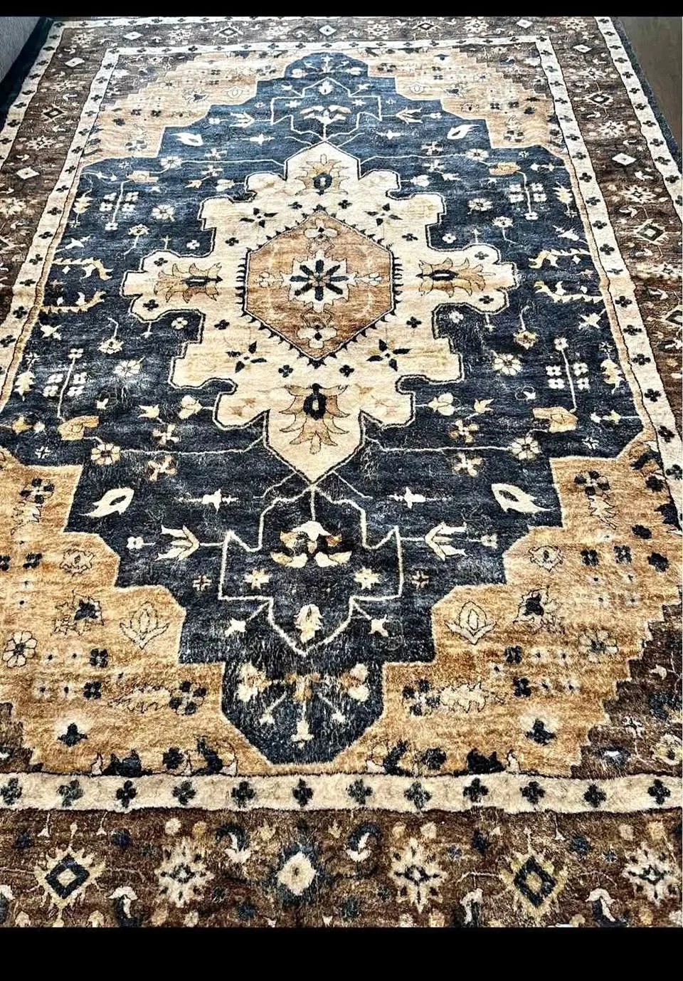 8x10 Area Rugs Black Washable Boho Vintage