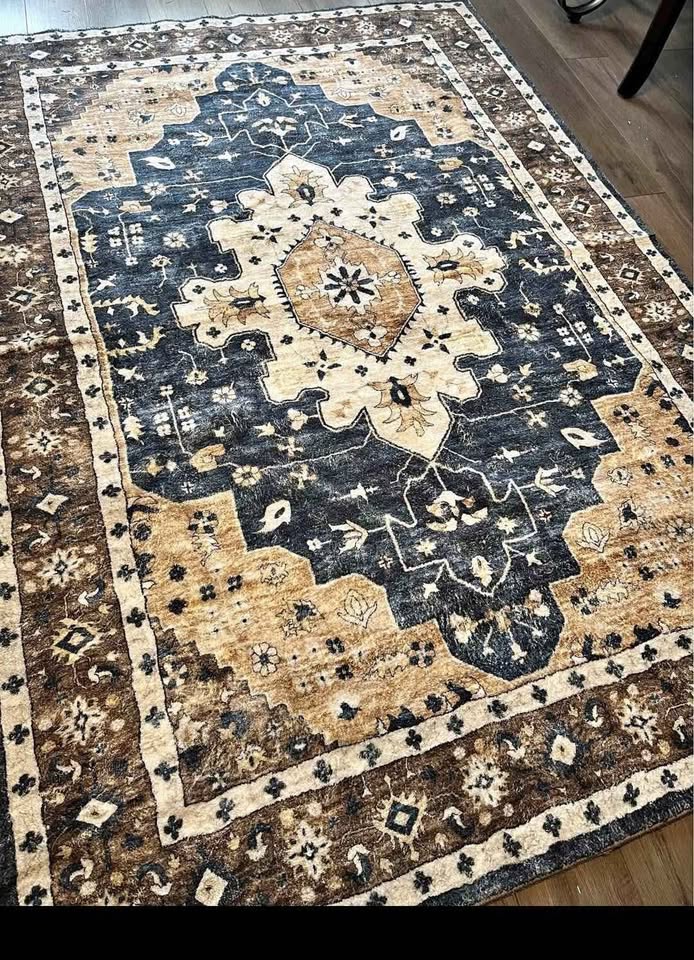 8x10 Area Rugs Black Washable Boho Vintage - photo 2