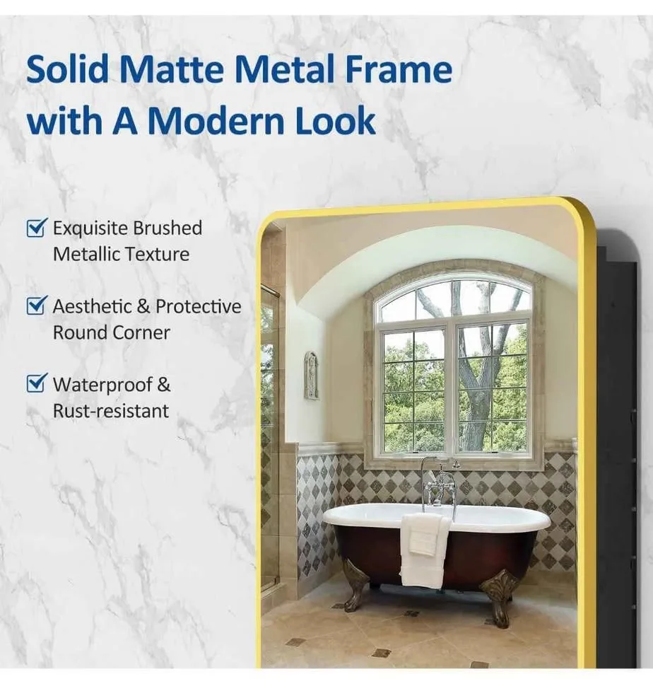 Acemiro Bathroom Medicine Cabinet with Mirror image indicator(3)