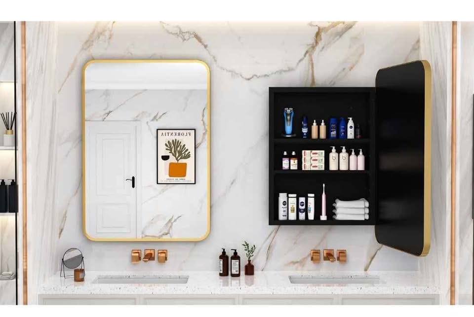 Acemiro Bathroom Medicine Cabinet with Mirror - photo 5