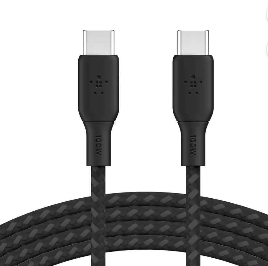 Belkin USB-C to USB-C Cable, BoostCharge Braided, 100W image indicator(2)