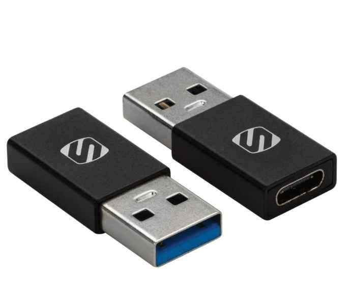 Scosche USB-A to USB-C Adapter - Black - 2 Pack - photo 2
