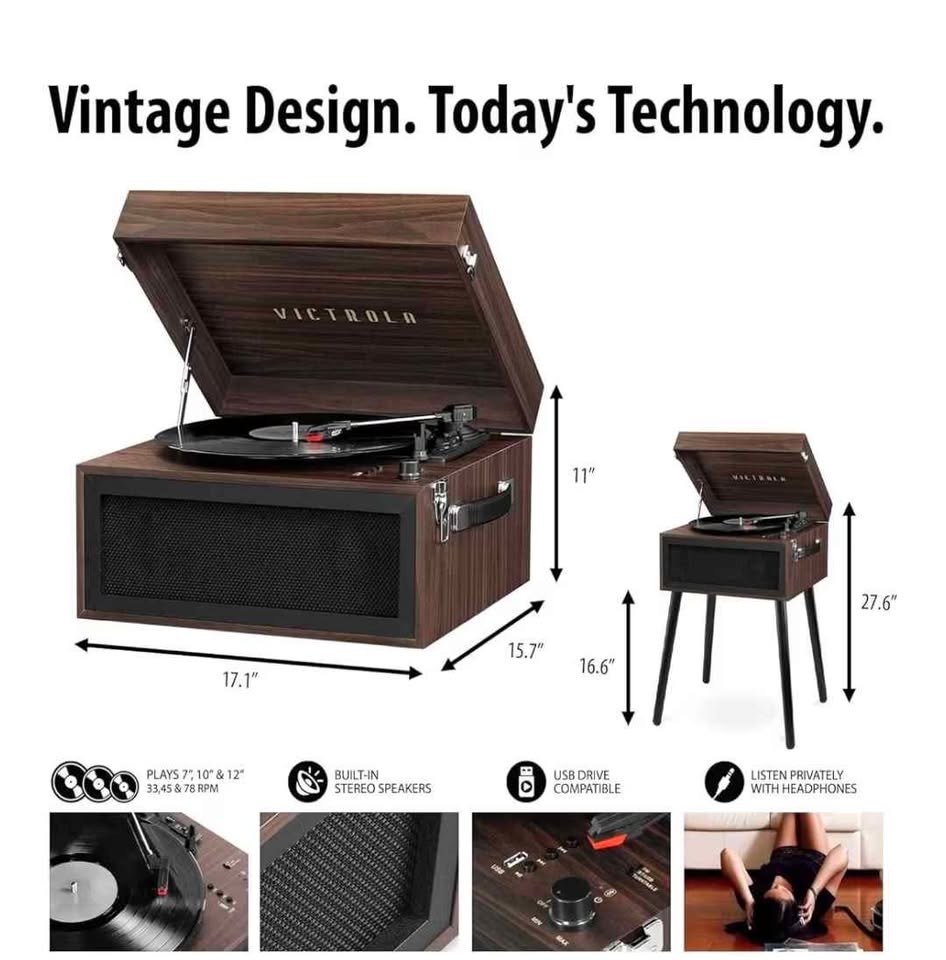 Victrola Liberty Bluetooth 5-in-1 Turntable - photo 3