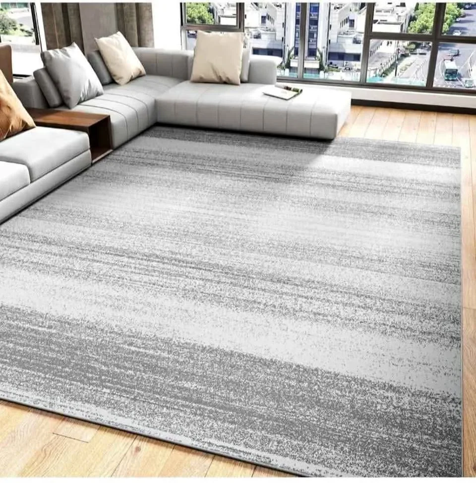 Modern 8x10 Abstract Grey Area Rug (Brand New)