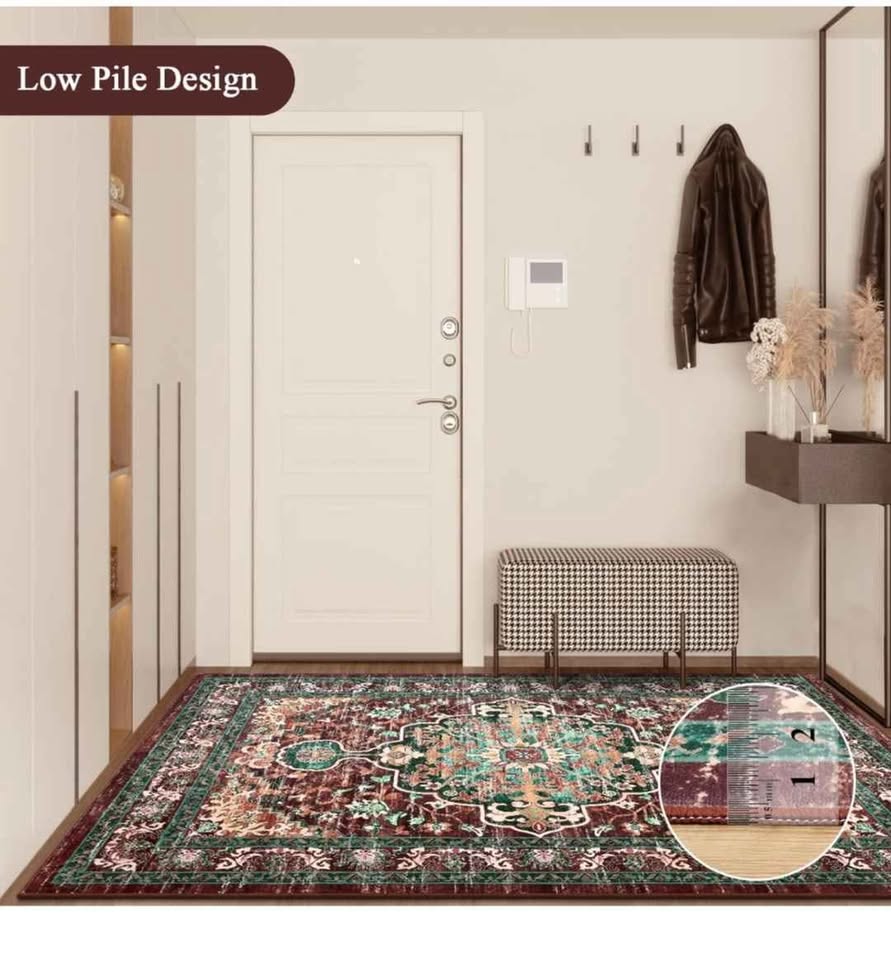 Boho Vintage Area Rug 8x10 Machine Washable Non Slip - photo 4