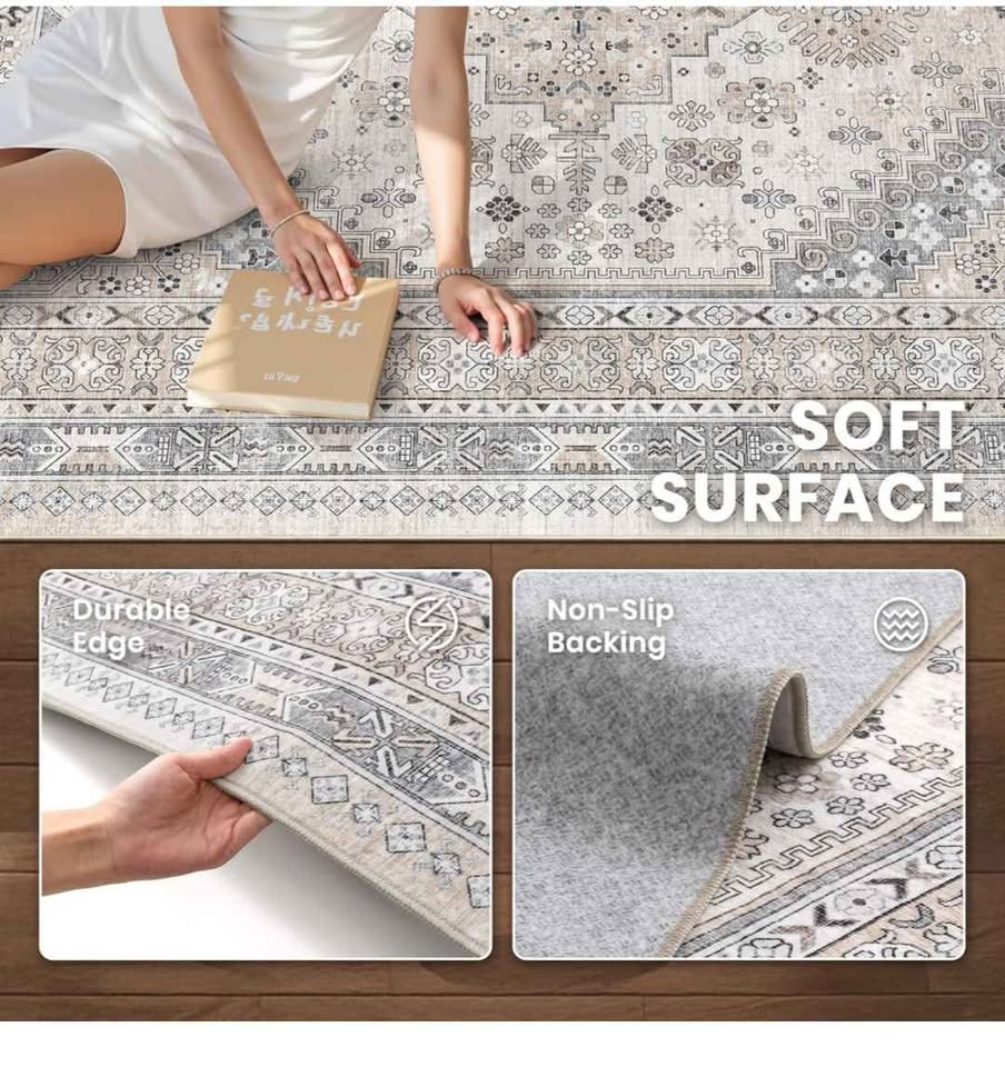 Brand New 8x10 Vintage Beige Area Rug - photo 4