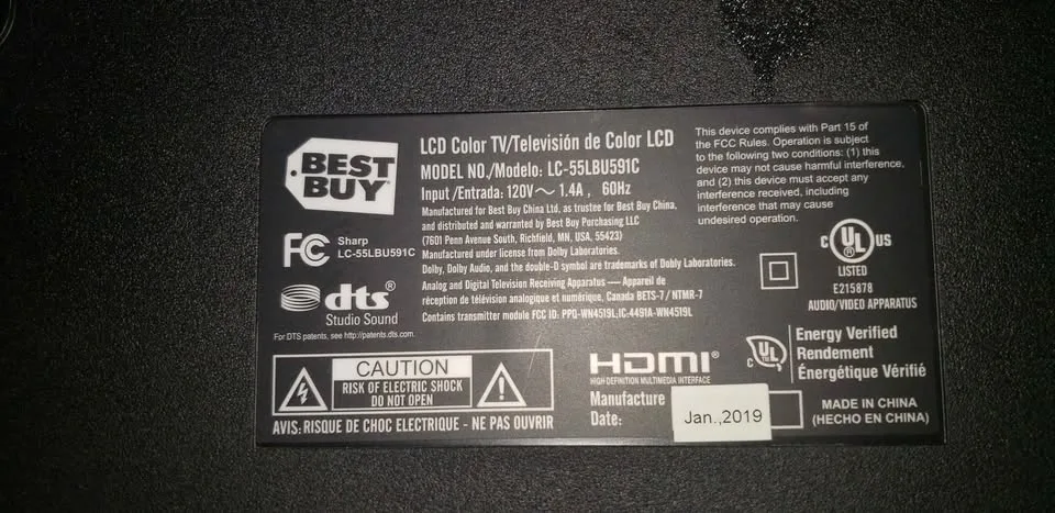 Broken sharp 4k smart tv 55inch image indicator(2)