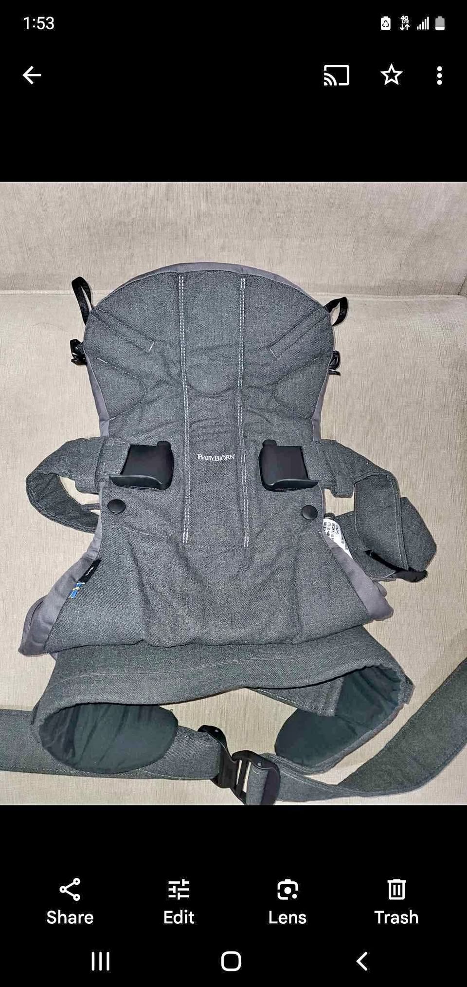 Babybjorn Carrier One - Denim Grey - photo 2