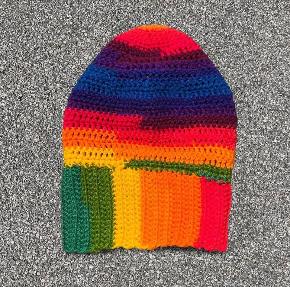 HANDMADE rainbow crochet Balaclava - photo 2